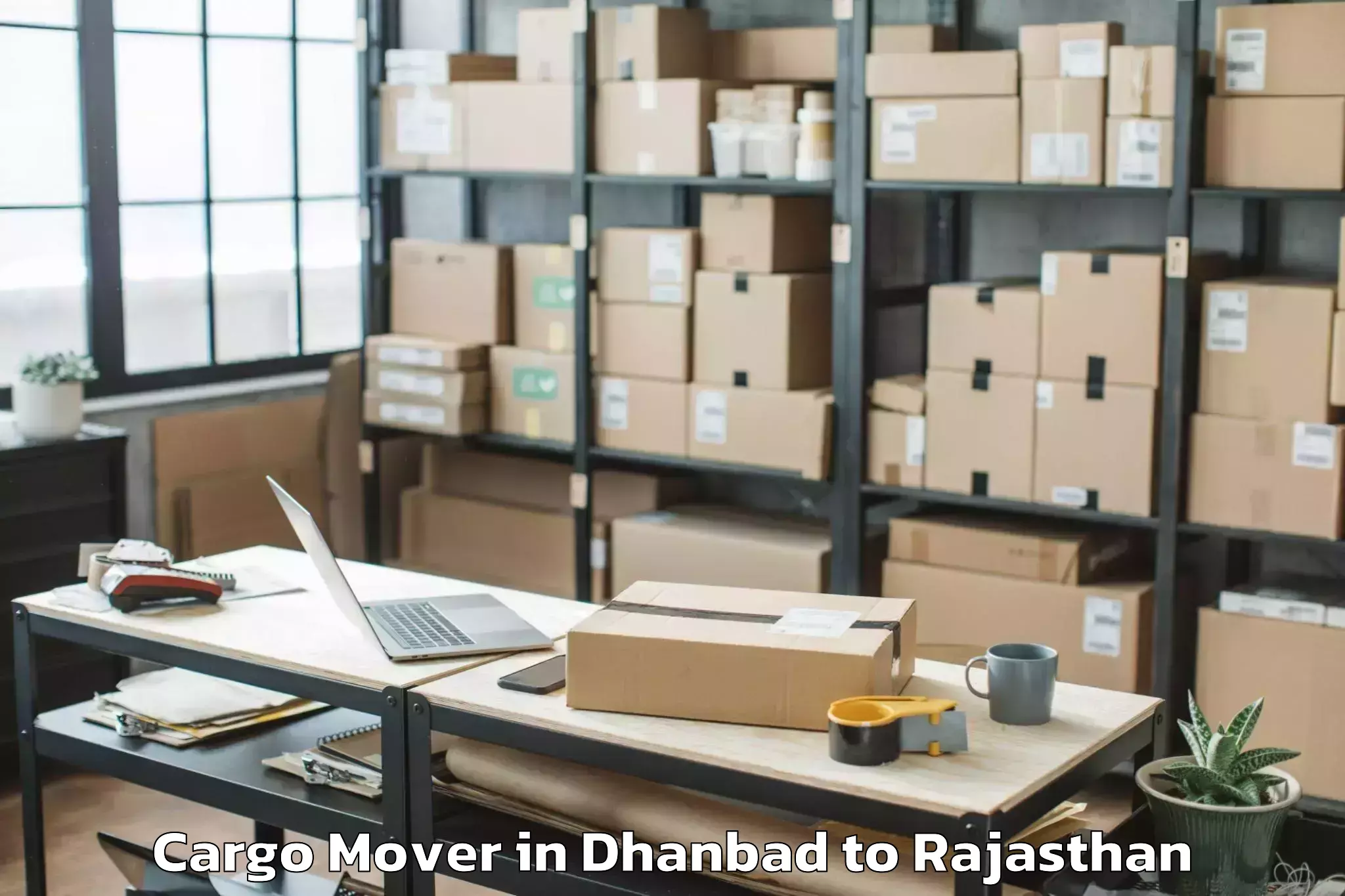 Easy Dhanbad to Chomu Cargo Mover Booking